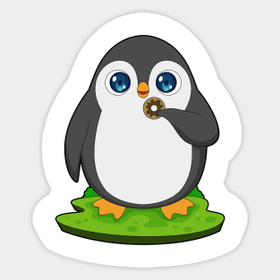 Penguin Donut Sticker